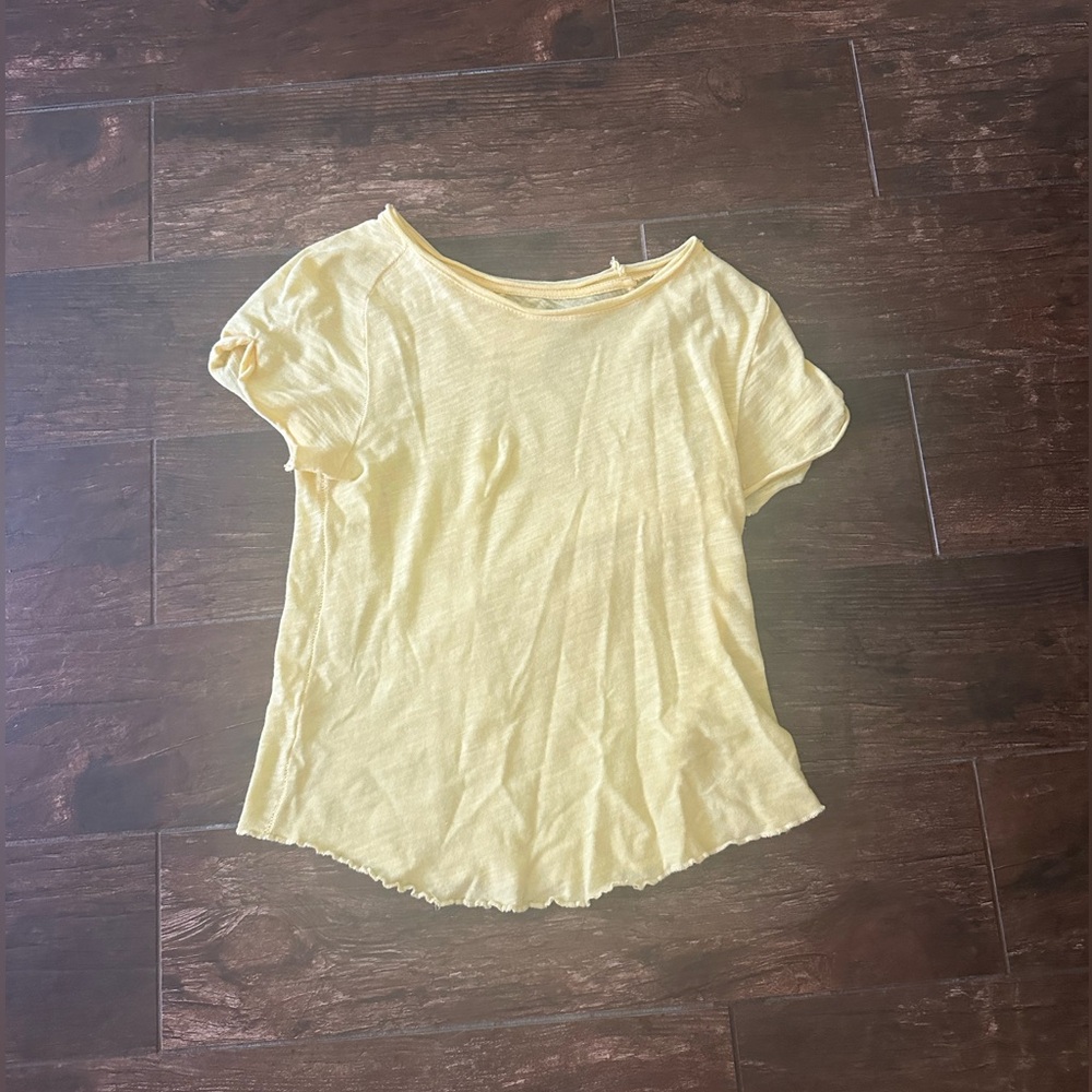Yellow Free People Tee